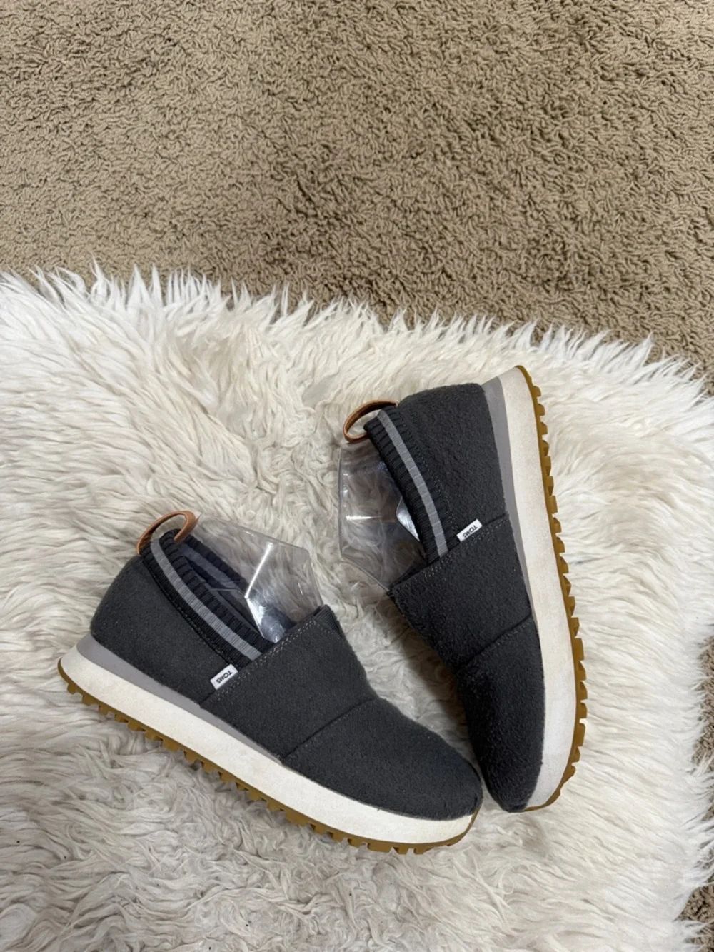 TOMS Women’s RESIDENT 2.0 SNEAKER‎ In Grey Felt Size 7.5